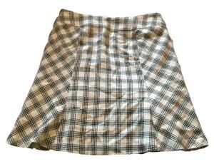 Ann Taylor Loft Basket Weave Plaid A-Line Skirt, Sz 10